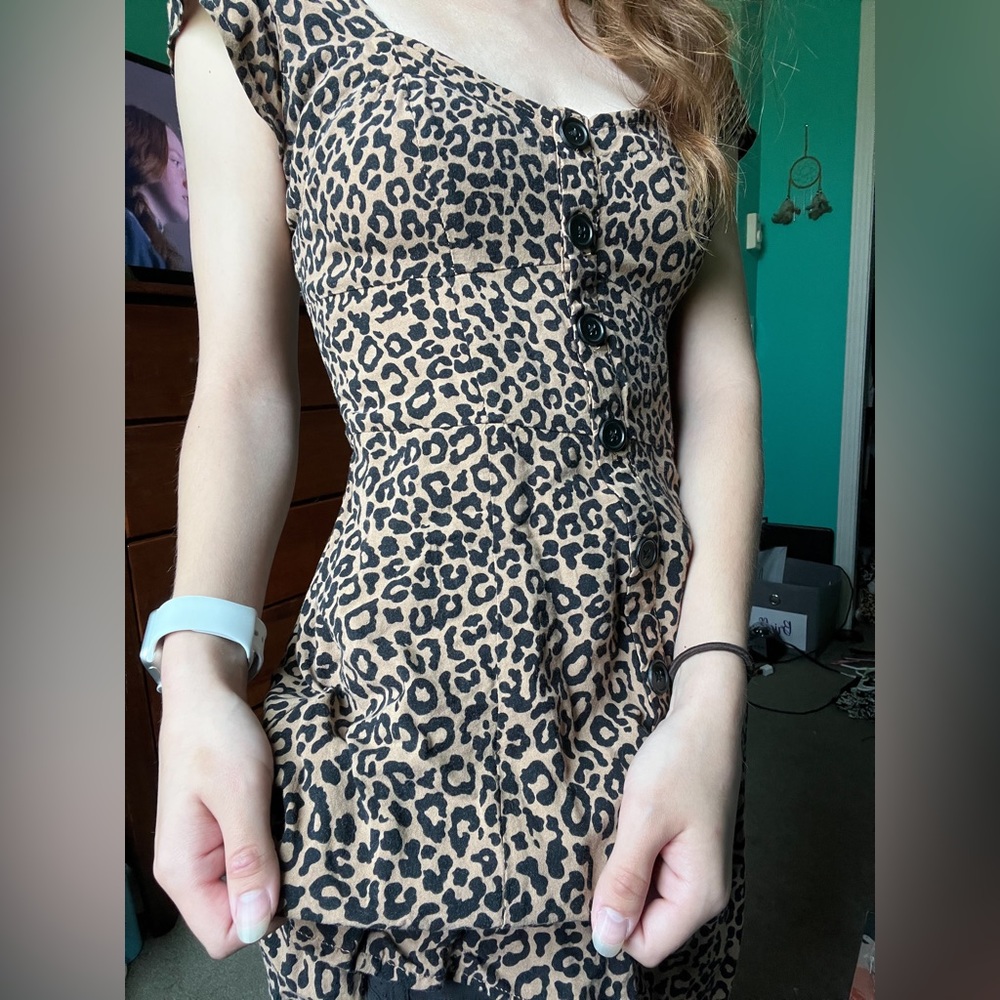 cheetah print dress